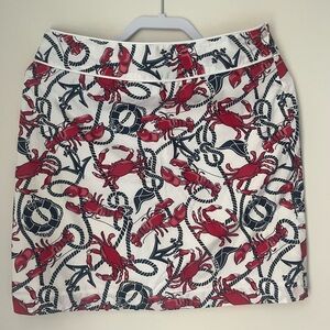 Vineyard vines lobster & crab skirt size 4